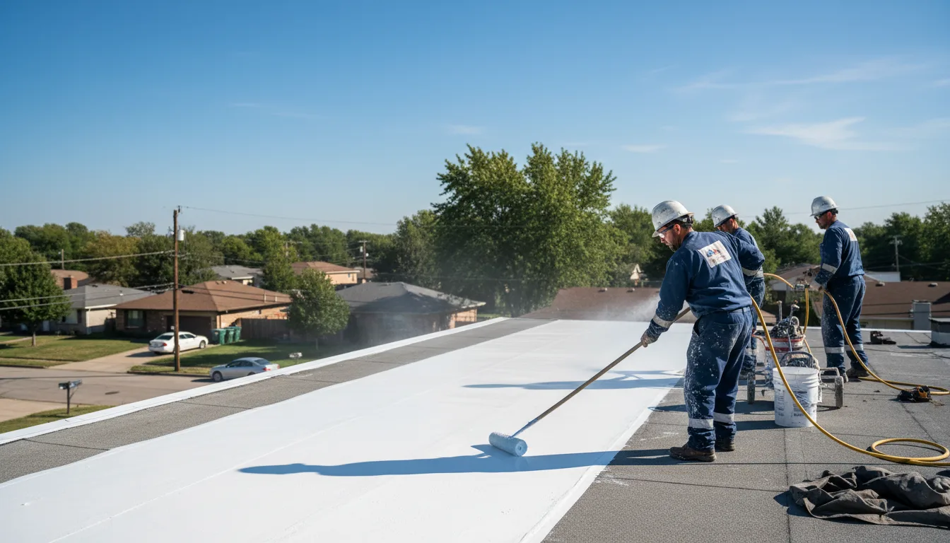 Commercial roof coating in Mannsville, NY near me